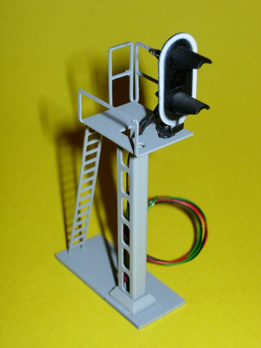 1 Paire De Feux Clignotants LED Rouge Pour Passage à Niveau - Train Miniature HO, Neufs